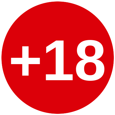 +18 — Prohibido a menores de 18 años